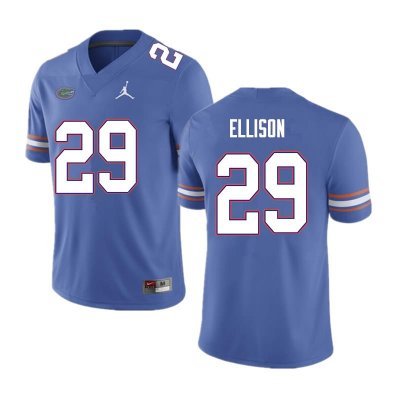 Men's Florida Gators #29 Khamal Ellison NCAA Nike Blue Authentic Stitched College Football Jersey TLN5662RE